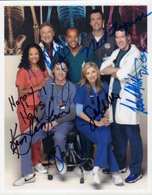 Scrubs signed cast photograph