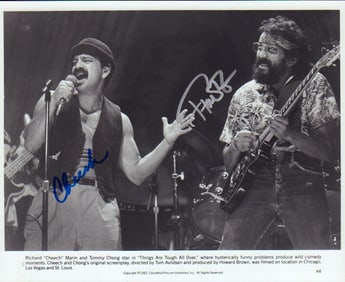Cheech N Chong signed photograph