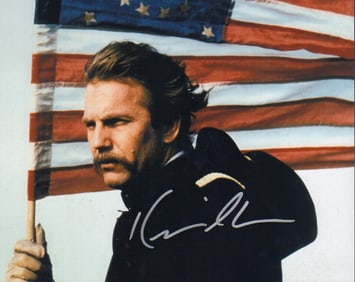 Kevin Costner signed photograph