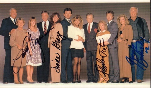 Dallas cast signed photograph