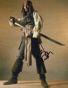 Johnny Depp signed photograph