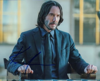 Keanu Reeves signed photograph