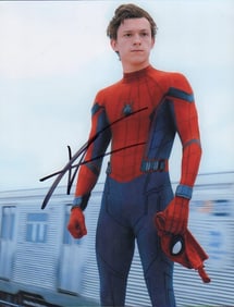 Tom Holland signed photograph