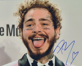 Post Malone signed photograph