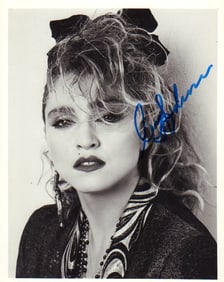 Madonna signed photograph
