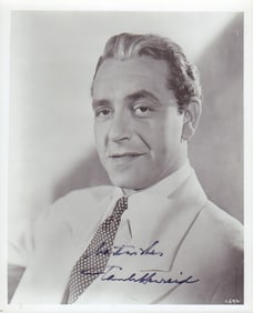Paul Henreid signed photograph
