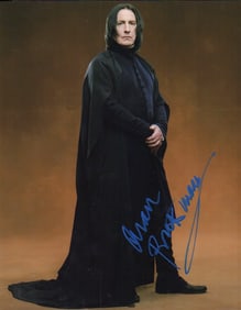 Alan Rickman signed photograph