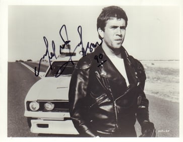Mel Gibson signed photograph