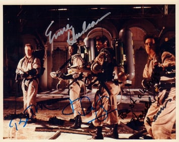 Ghostbusters cast signed photograph