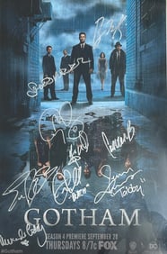 Gotham cast signed poster