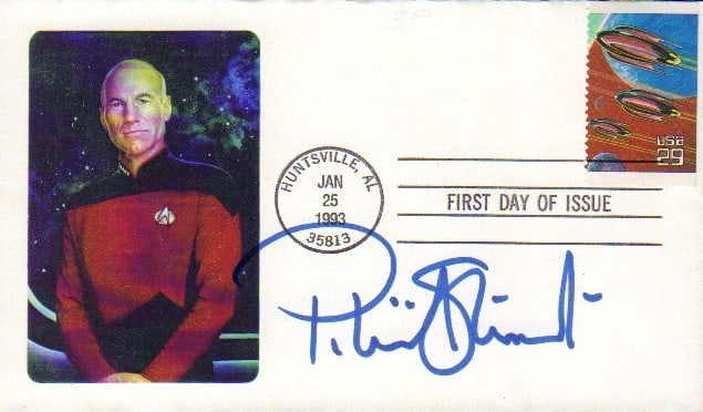 Patrick Stewart Star Trek signed FDC (1 of 1)