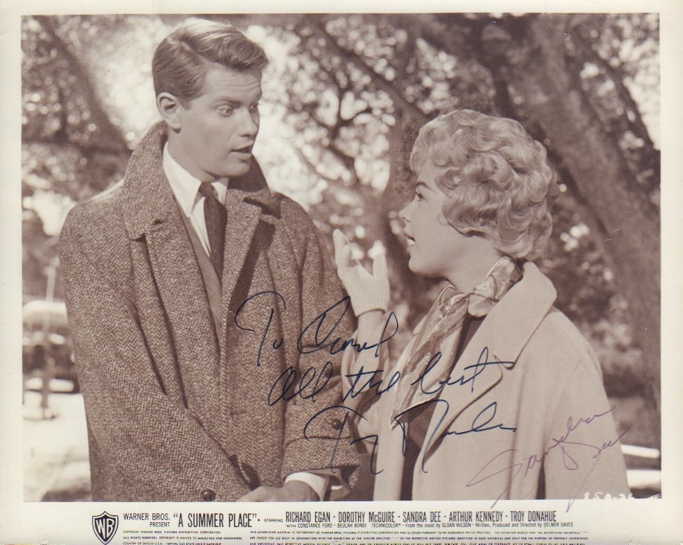 Summer Place cast signed photograph (1 of 1)