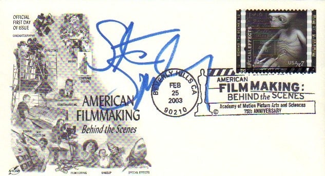 Steven Spielberg signed FDC (1 of 1)