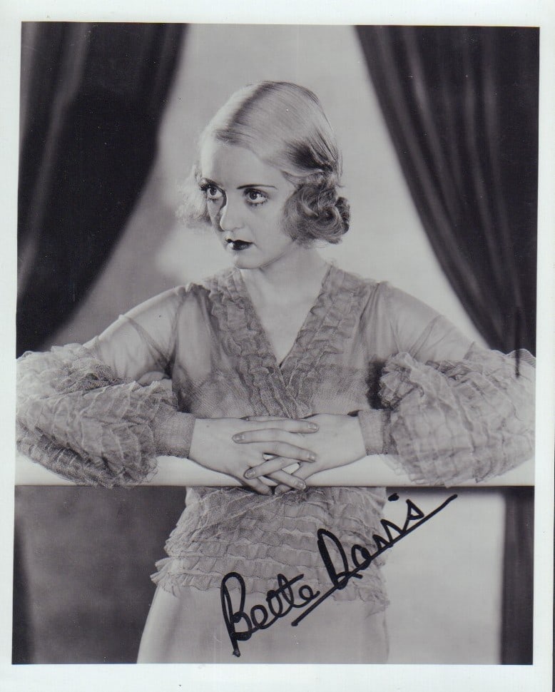 Bette Davis signed photograph (1 of 1)