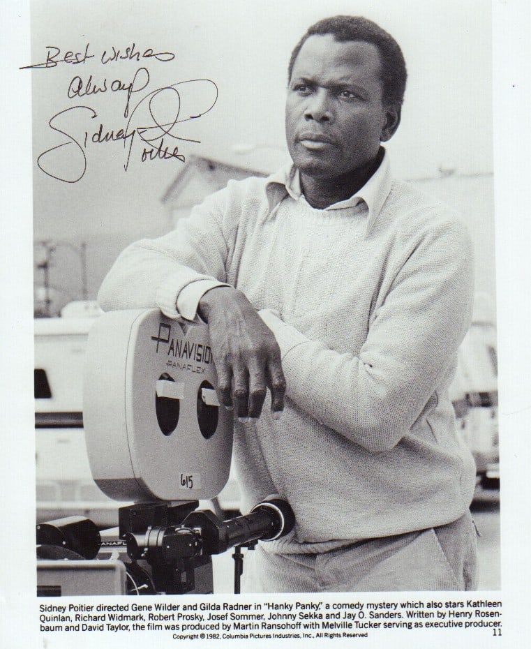 Sidney Poitier signed photograph (1 of 1)