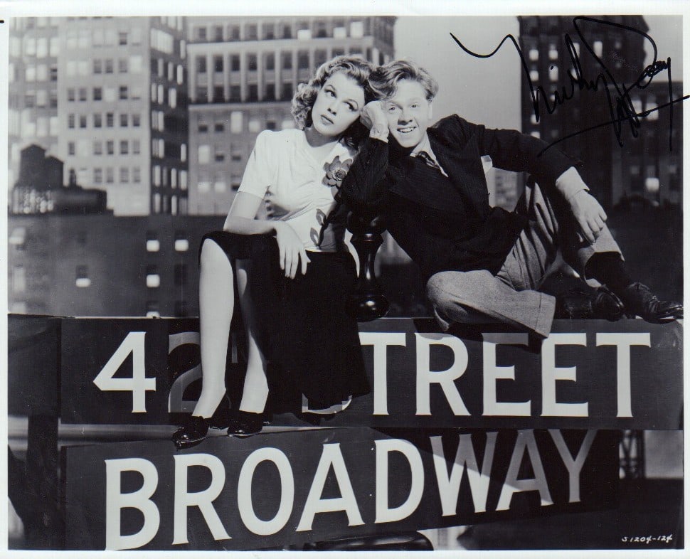 Mickey Rooney signed photograph (1 of 1)
