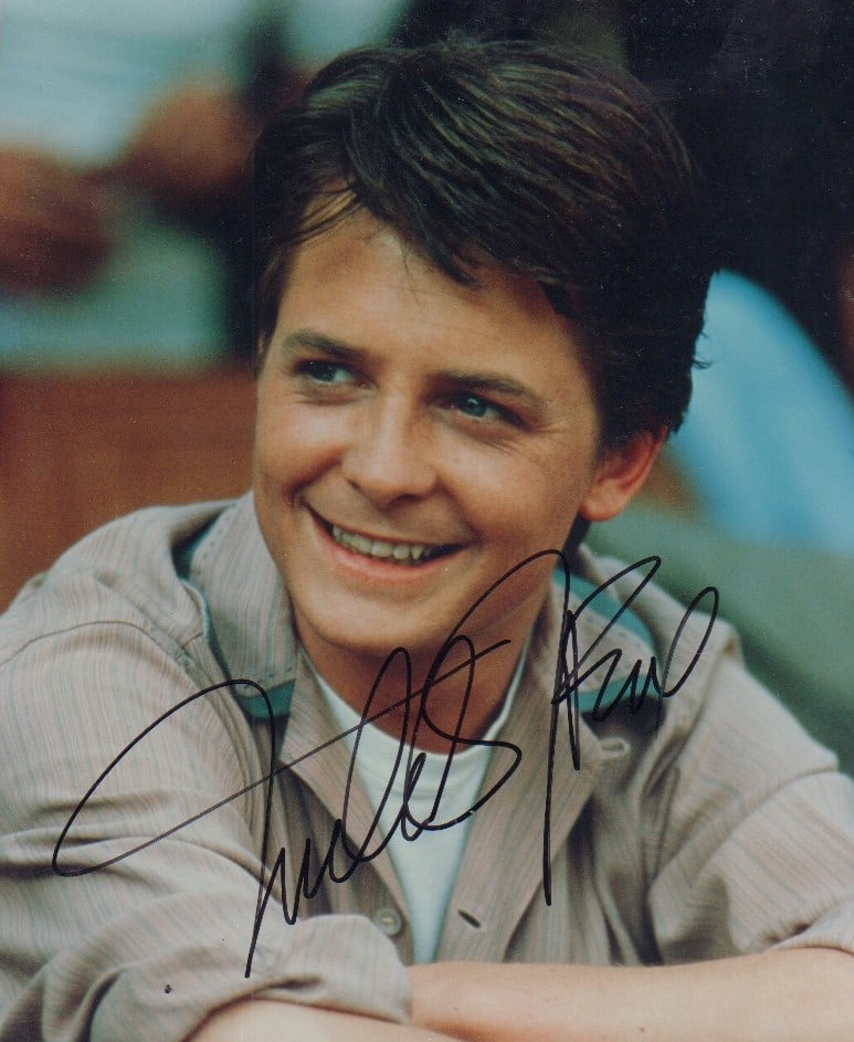 Michael J Fox signed photograph (1 of 1)