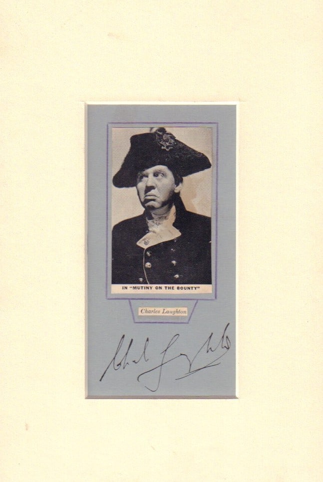 Charles Laughton signature (1 of 1)
