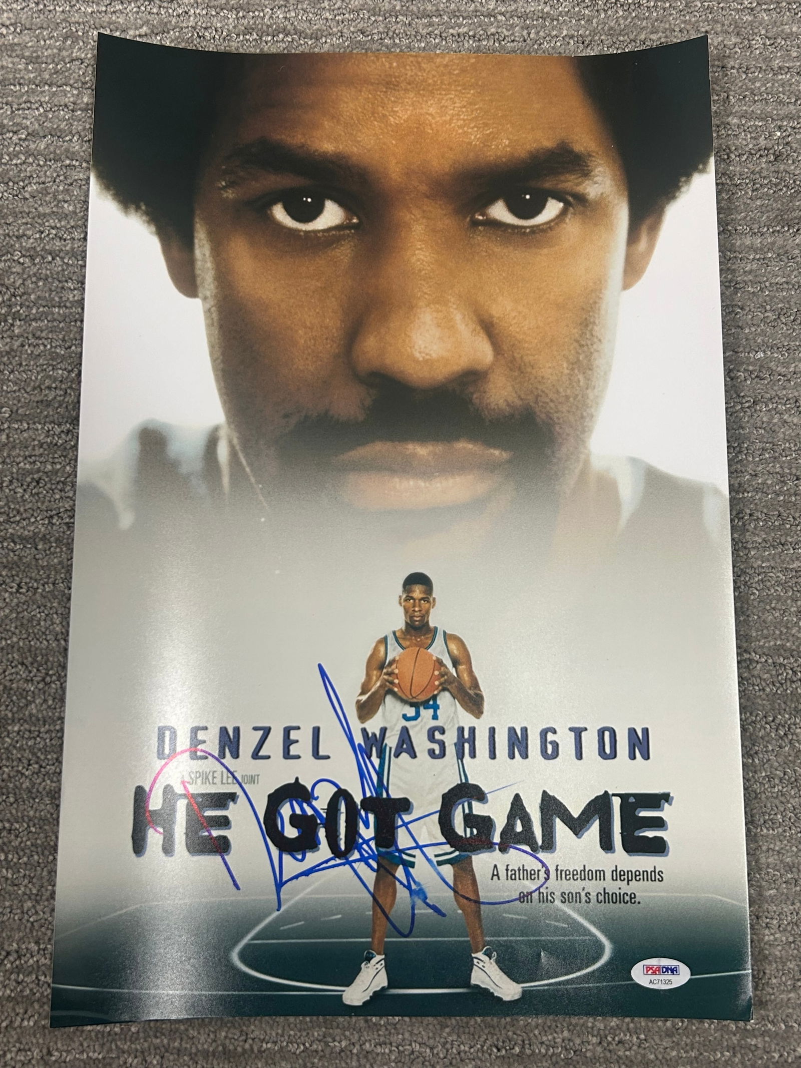 Denzel Washington signed 11x17 poster (1 of 1)