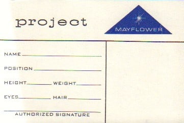 Close Encounters of the Third Kind prop ID badge (1 of 1)