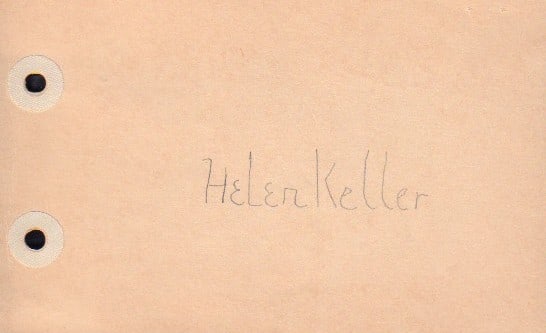 Helen Keller signature (1 of 1)