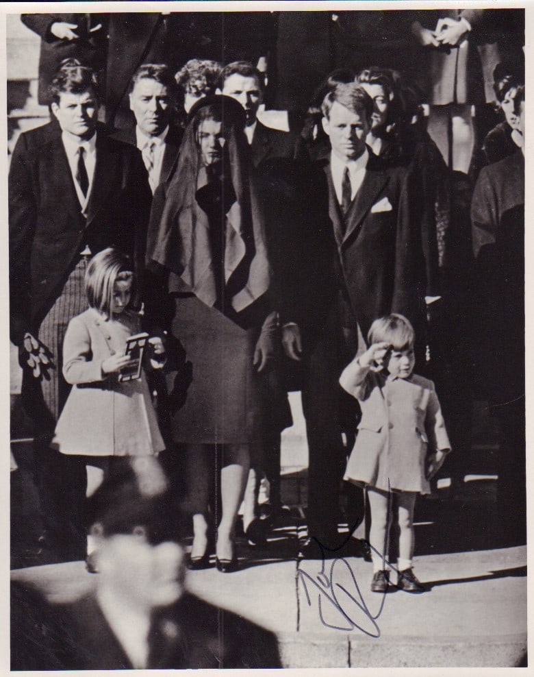 John F Kennedy Jr signed photograph (1 of 1)