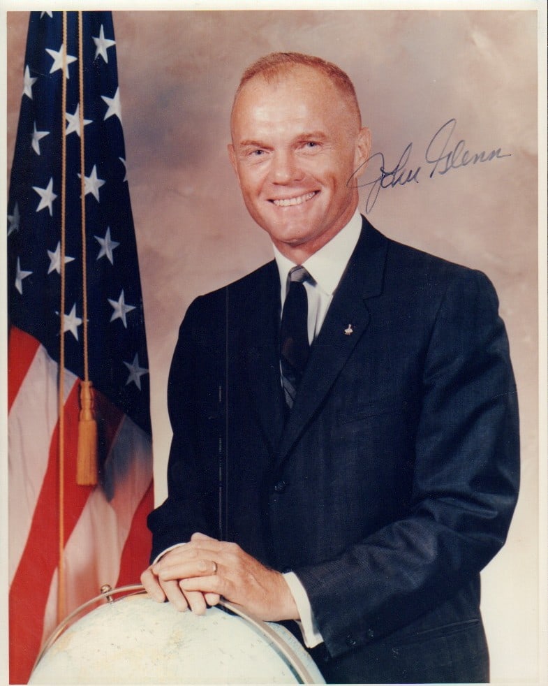 John Glenn signed photograph (1 of 1)