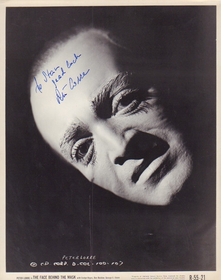 Peter Lorre signed photograph (1 of 1)
