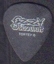 Zach Wylde guitar pick: From Ozzy Osbournes band used by Wylde on stage and saved by roadie This item comes with a fully illustrated serial numbered letter of authenticity guaranteeing its authenticity for the life of the pi