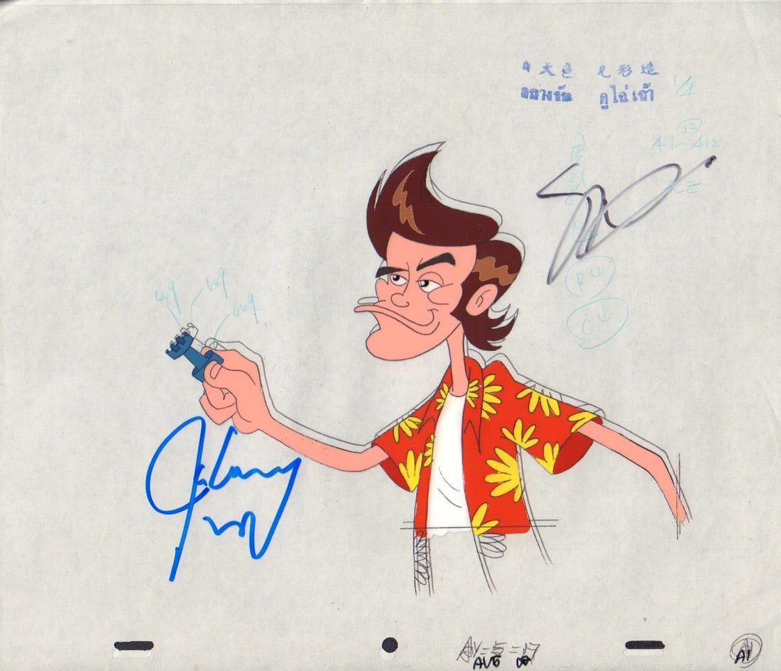 Ace Ventura animation cel signed (1 of 1)