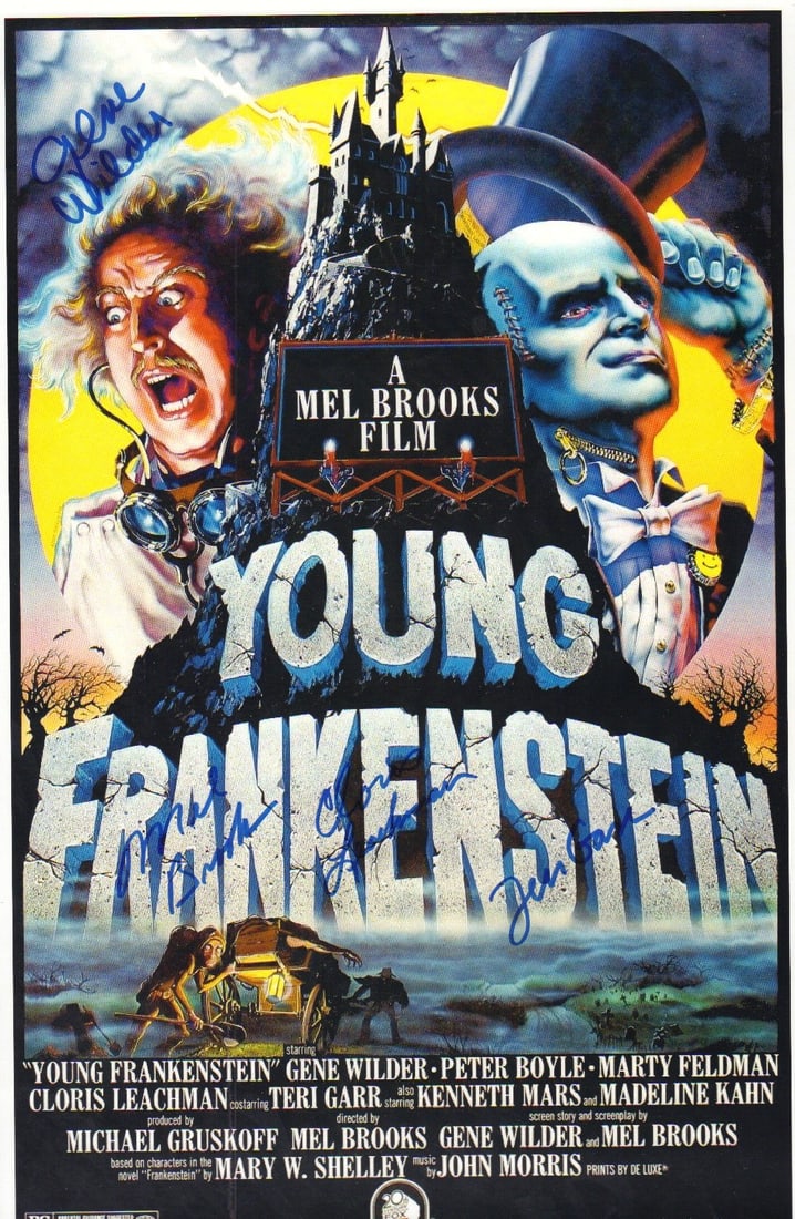 Young Frankenstein cast signed poster (1 of 1)