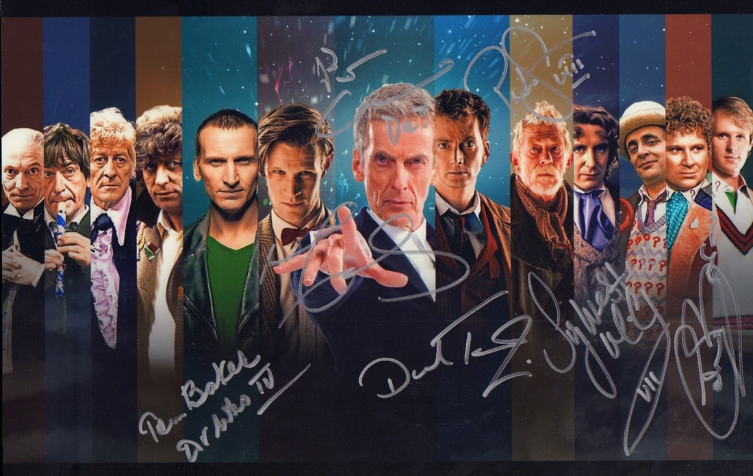 DR WHO multi signed photograph (1 of 1)