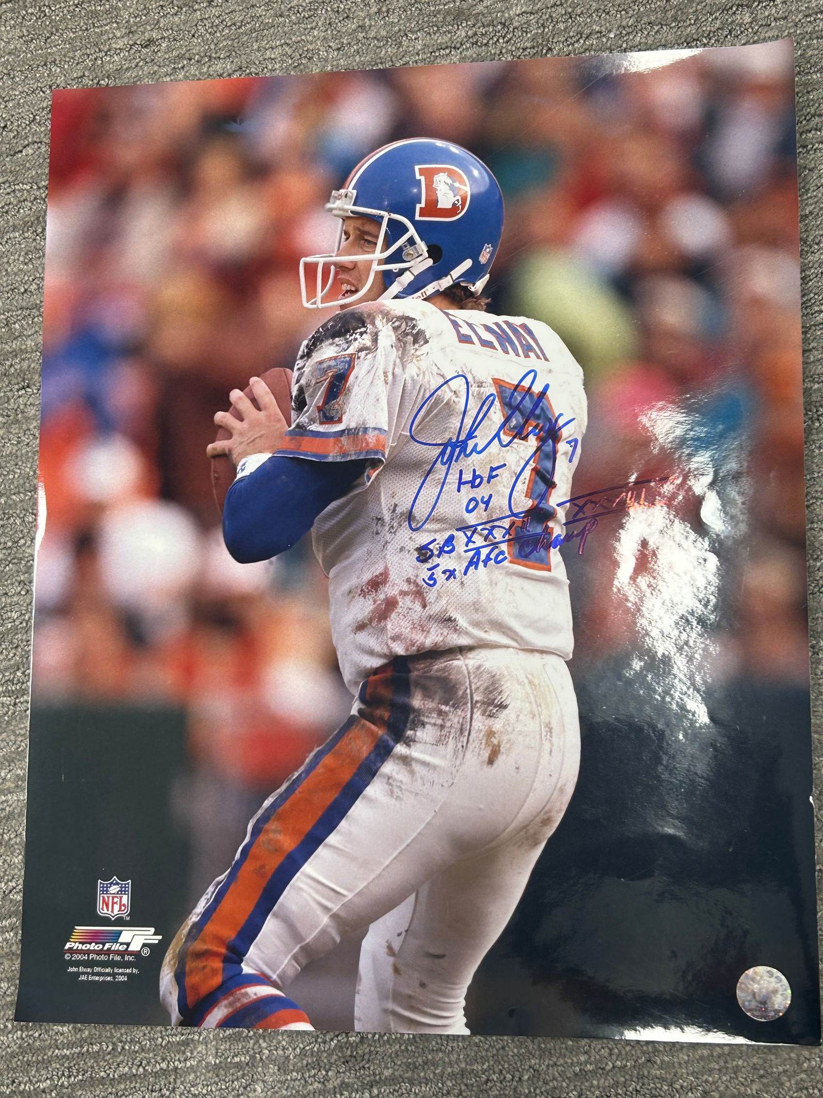 John Elway signed 11x14 photograph (1 of 1)