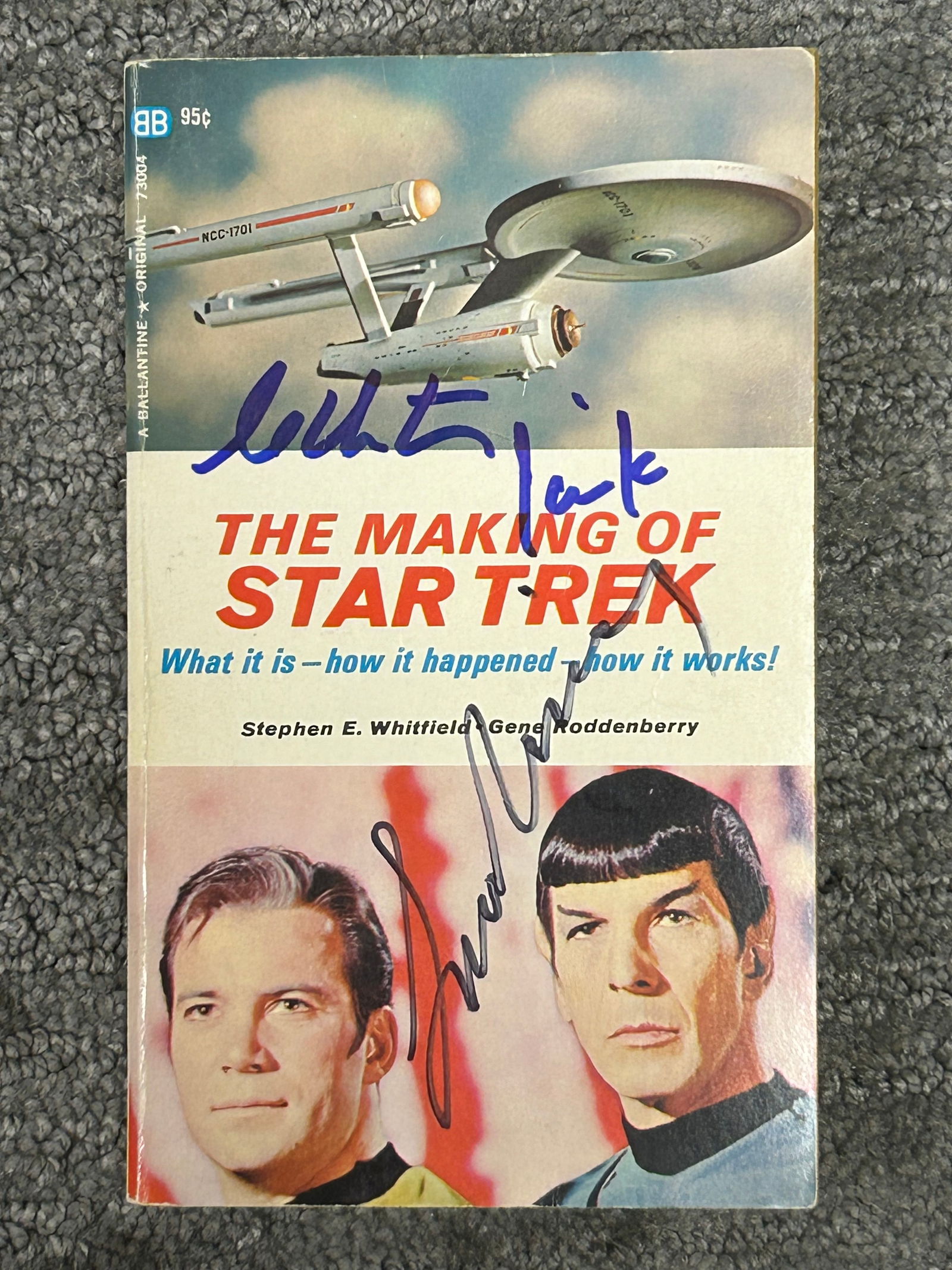 Making of Star Trek signed by Kirk and Spock (1 of 1)