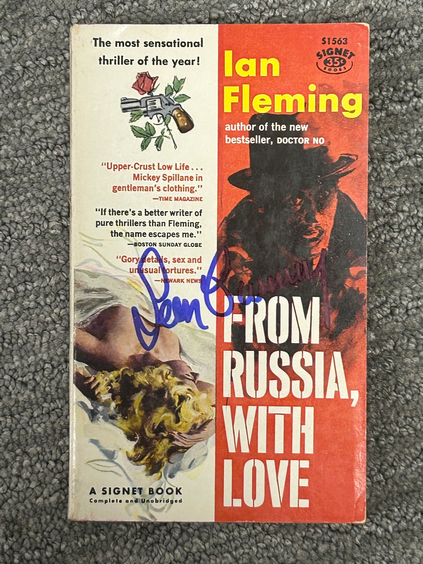 From Russia With Love signed Sean Connery book (1 of 1)