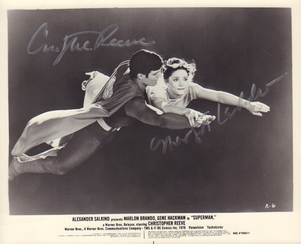 Margot Kidder and Christopher Reeve signed photograph (1 of 1)