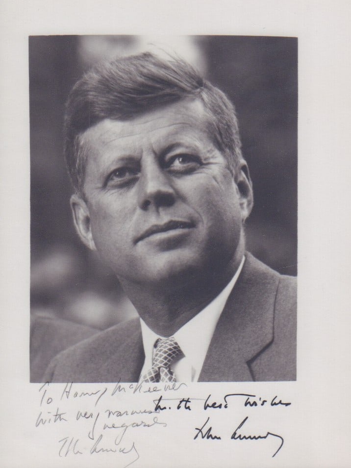 John F Kennedy signed photograph (1 of 1)