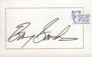 Barry Bonds signed card (1 of 1)