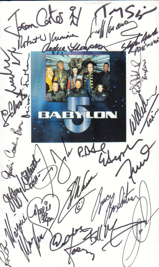 Babylon 5 signed cast one of a kind print (1 of 1)