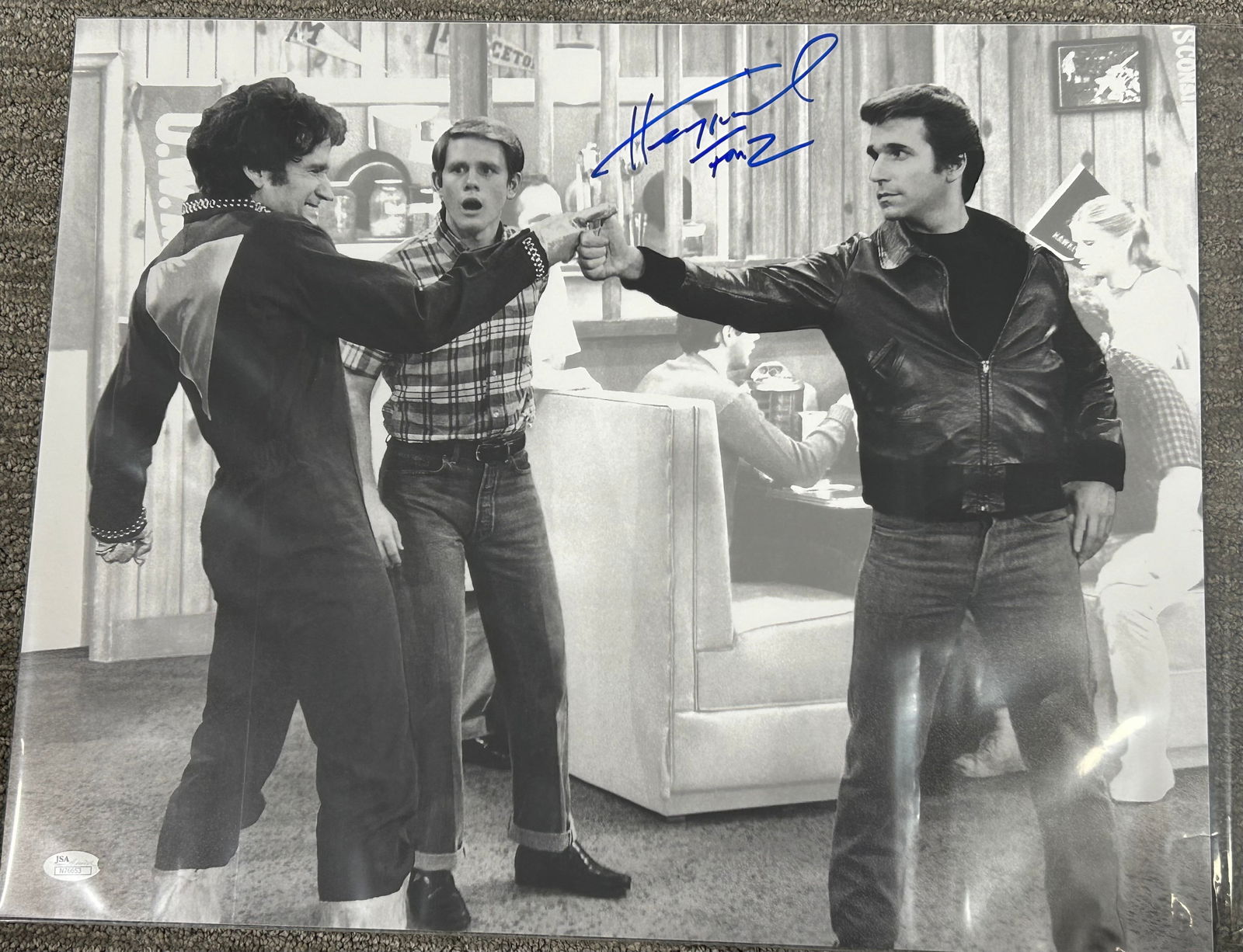 Mork Meets the Fonz signed photograph (1 of 1)