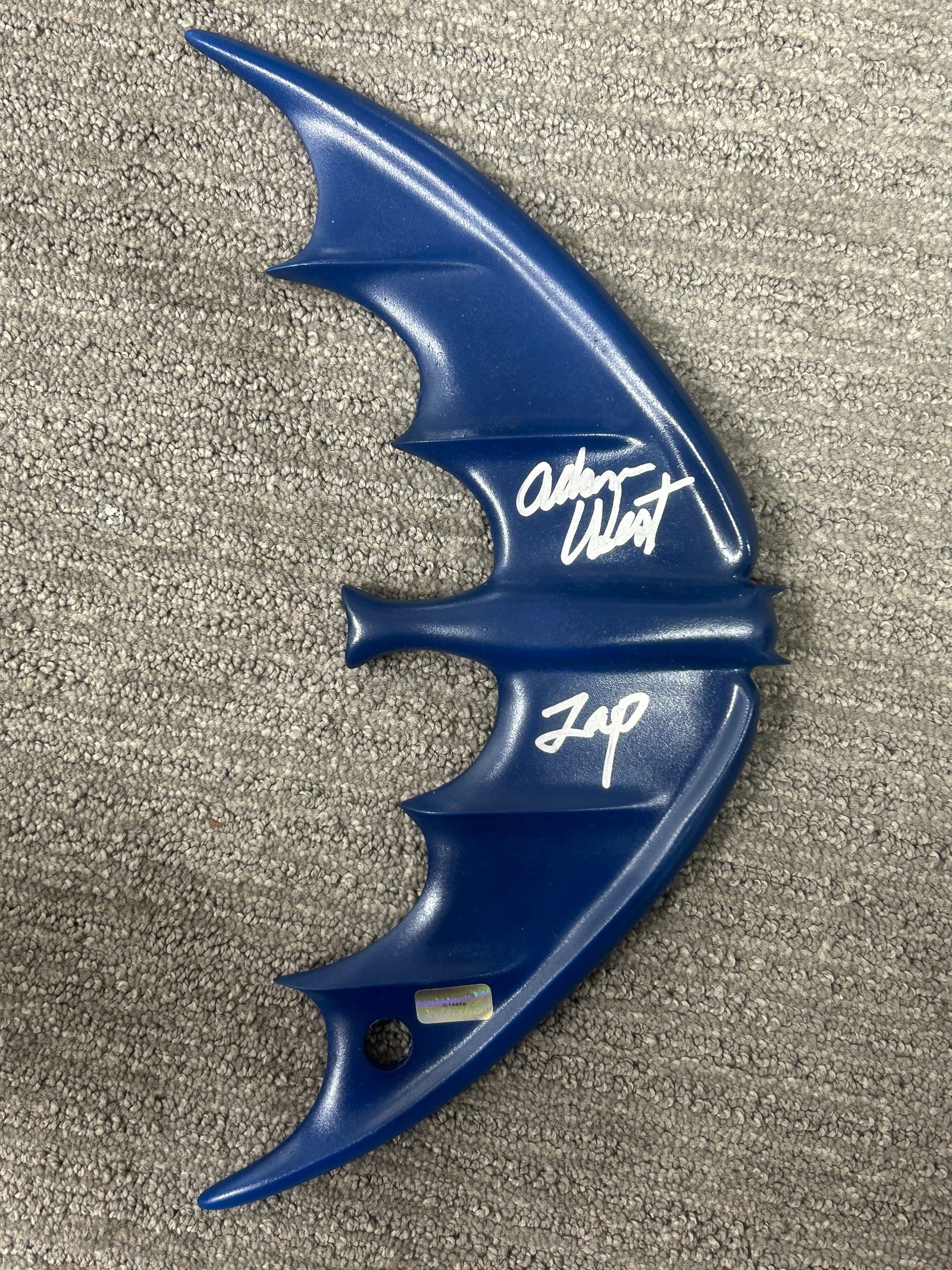 Adam West signed batarang prop (1 of 1)