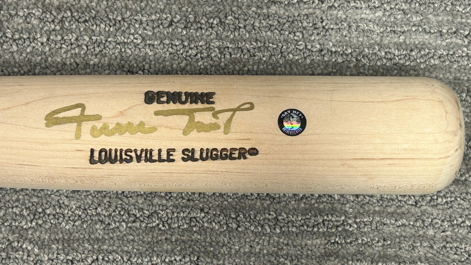 Willie Mays signed baseball bat (1 of 1)