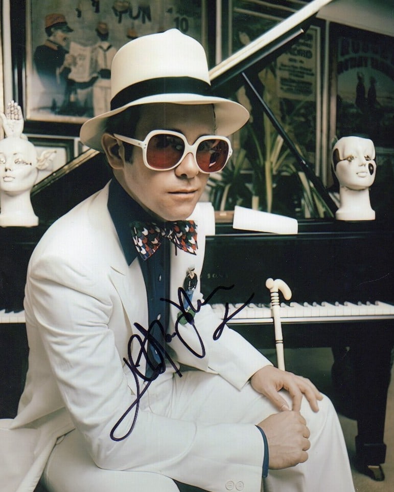 Elton John signed photograph (1 of 1)