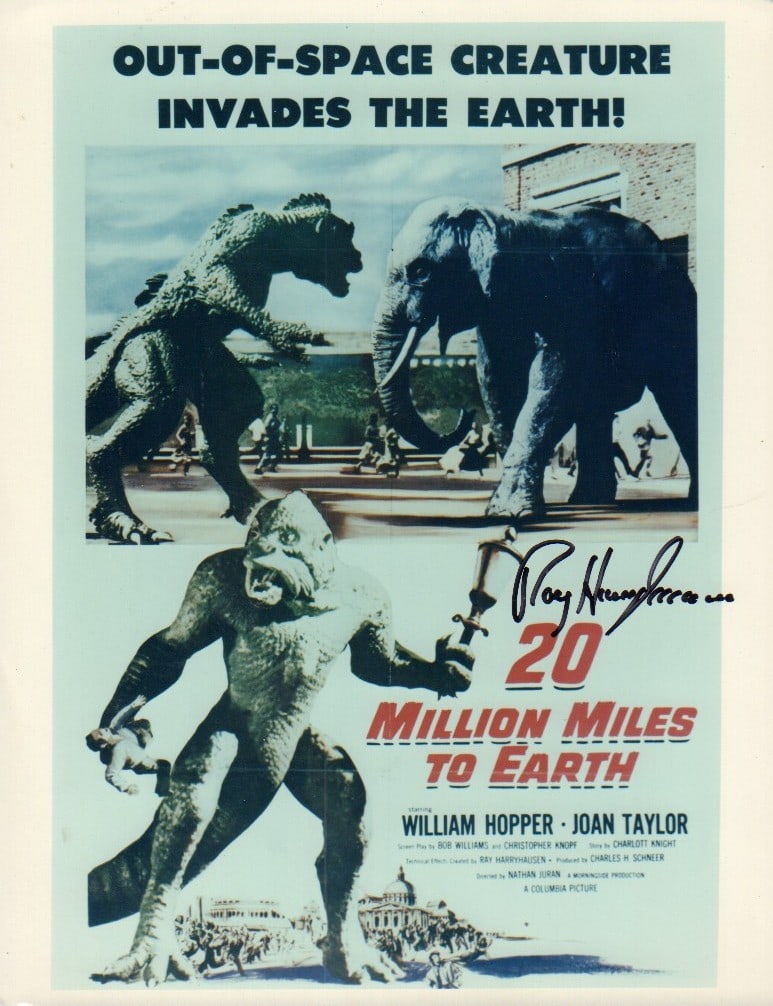 Ray Harryhausen signed photograph (1 of 1)