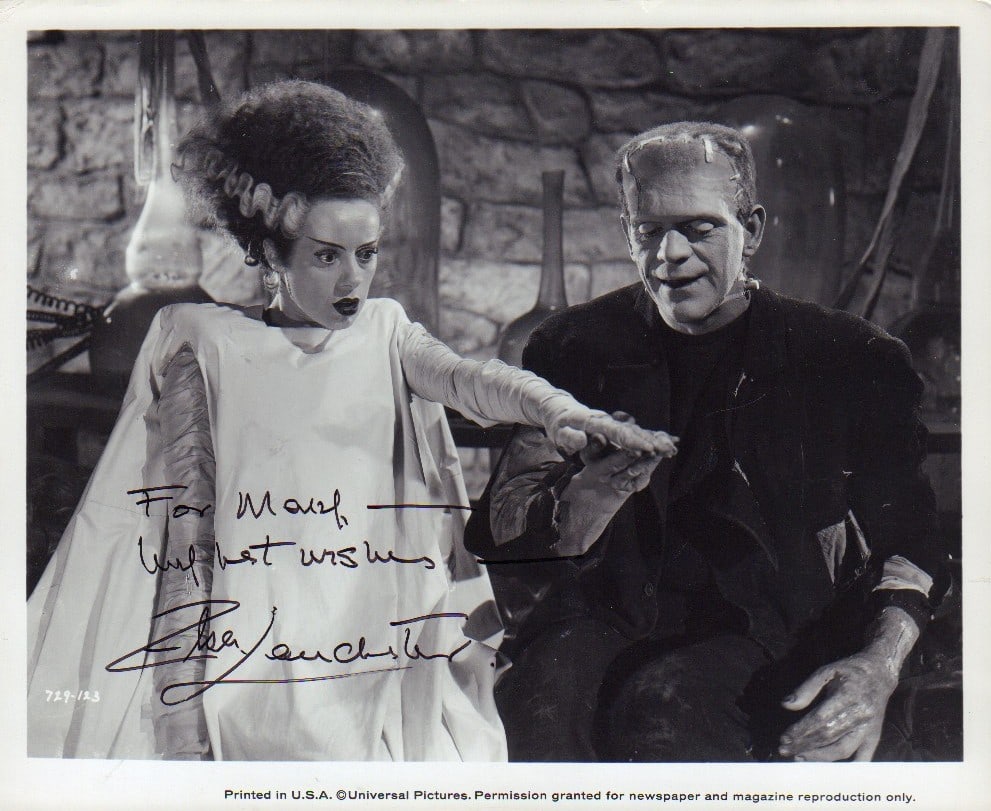 Elsa Lanchester signed photograph (1 of 1)
