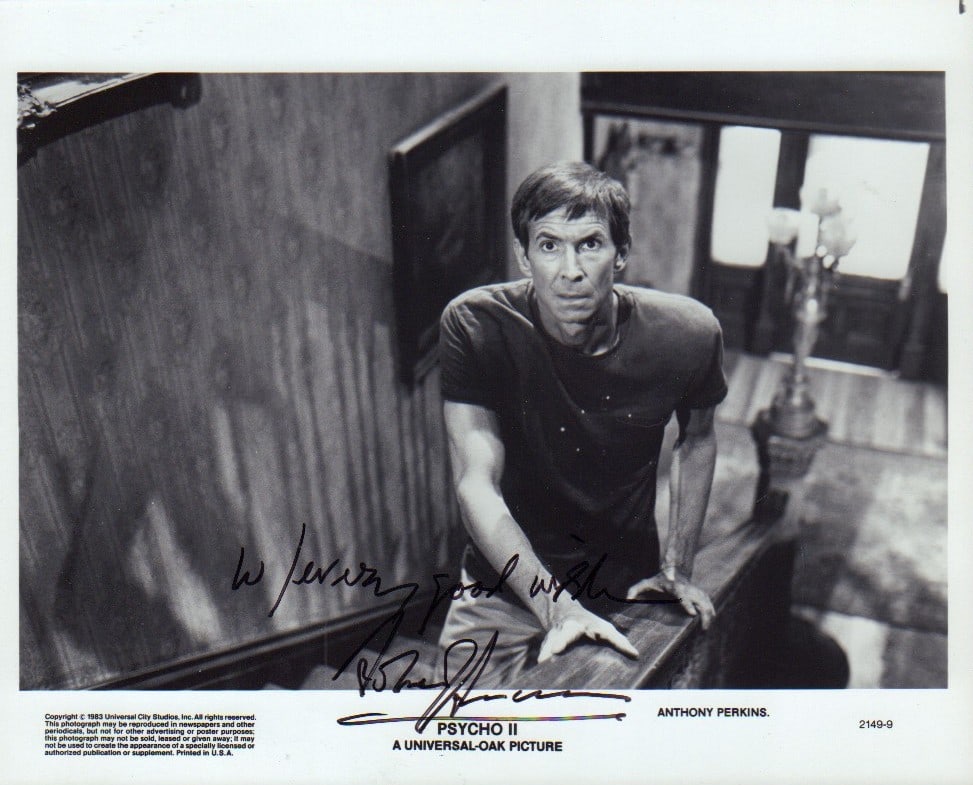 Anthony Perkins signed photograph (1 of 1)