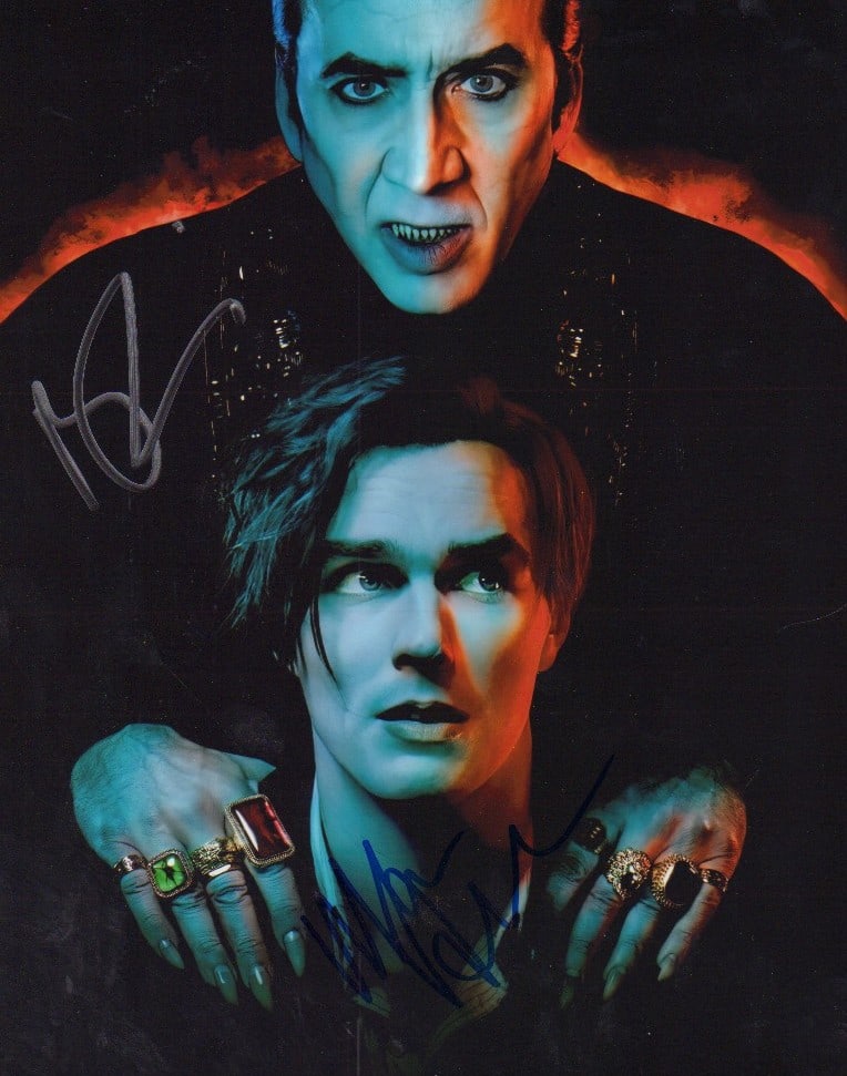 Nic Cage and Nicholas Hoult signed photograph (1 of 1)