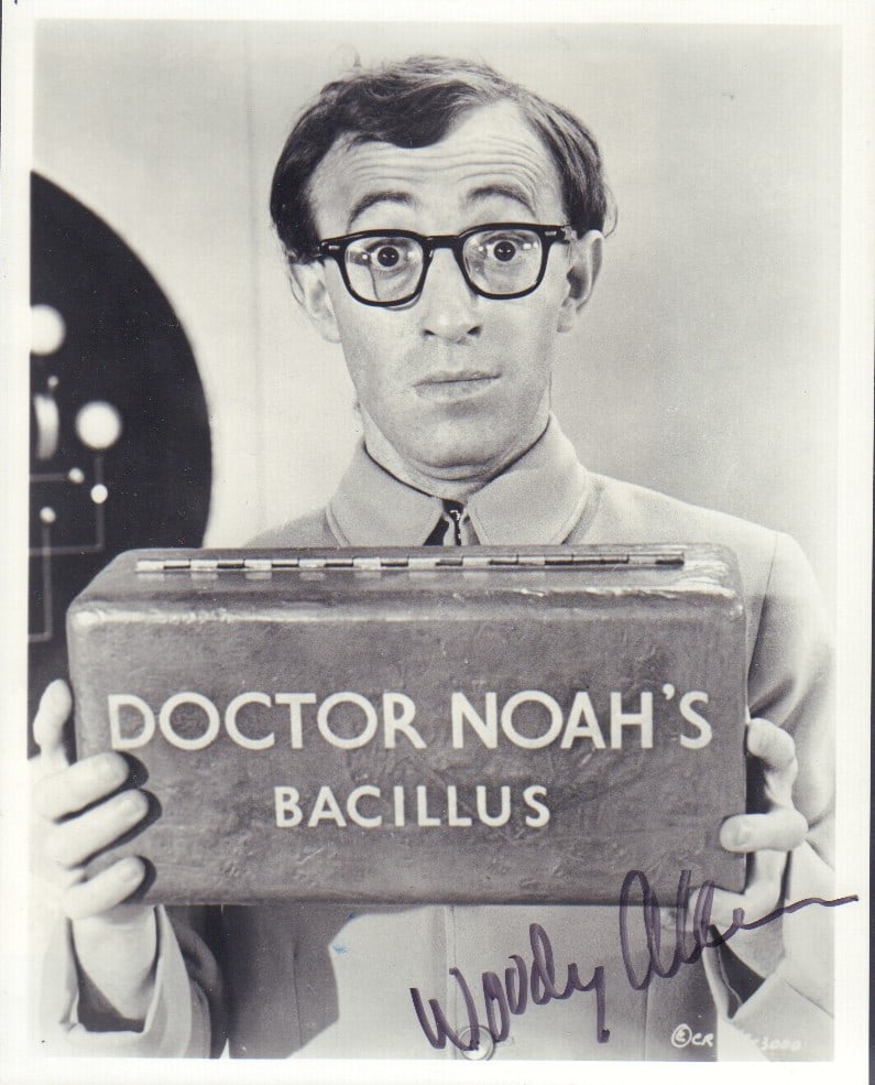 Woody Allen signed James Bond photograph (1 of 1)