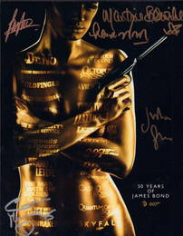Multi Signed James Bond photograph