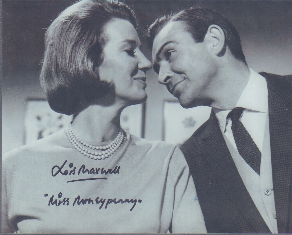 Lois Maxwell signed James Bond photograph (1 of 1)